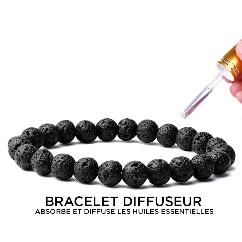 Bracelet Pierre de Lave