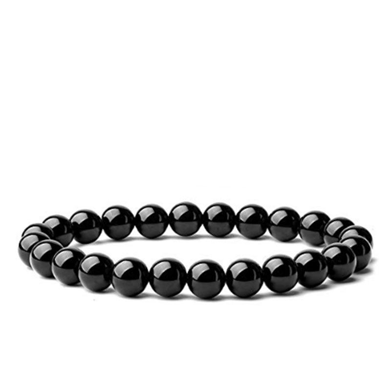 Bracelet Pierre d'onyx noir