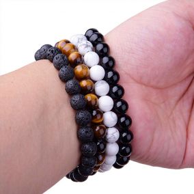 Black onyx stone bracelet