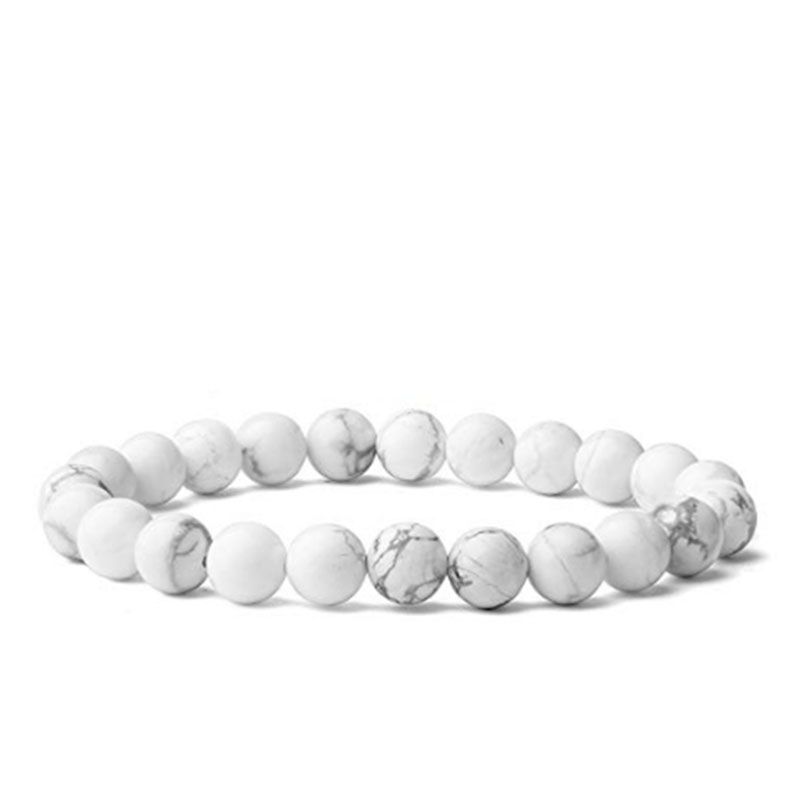 Bracelet Pierre De Lune Blanche 8mm Inde Bijou